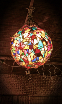 Multicoloured lamp